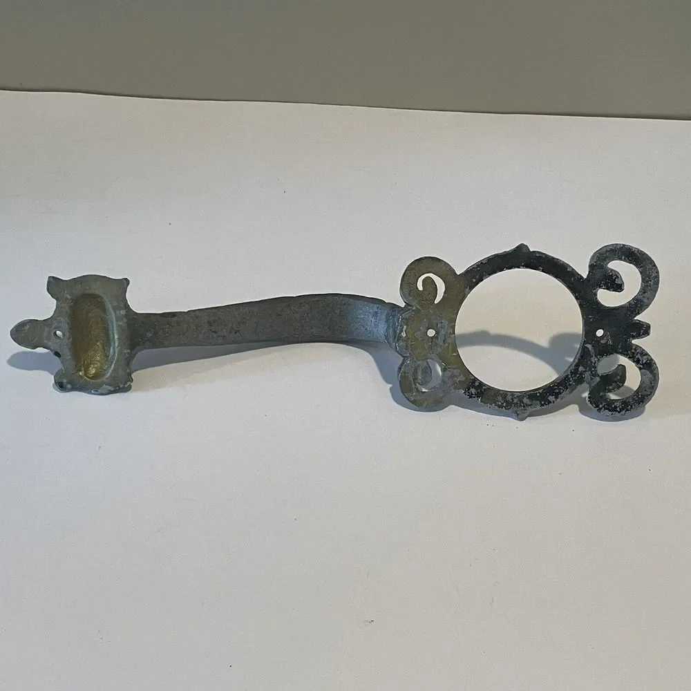 Vintage Aluminum Ornate‎ Door Handles Art Deco Mid-Century 12